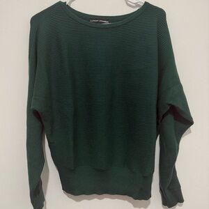 Catherine malandrino green batwing style sweater viscose blend